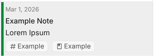 Notebook reference on a note